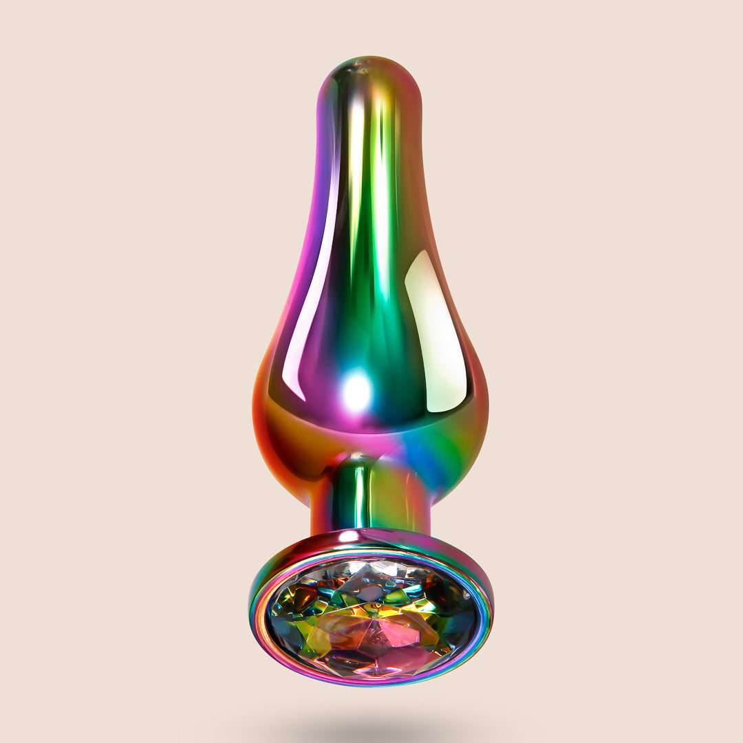 Rainbow Metal Plug Set | 3 piece butt plugs