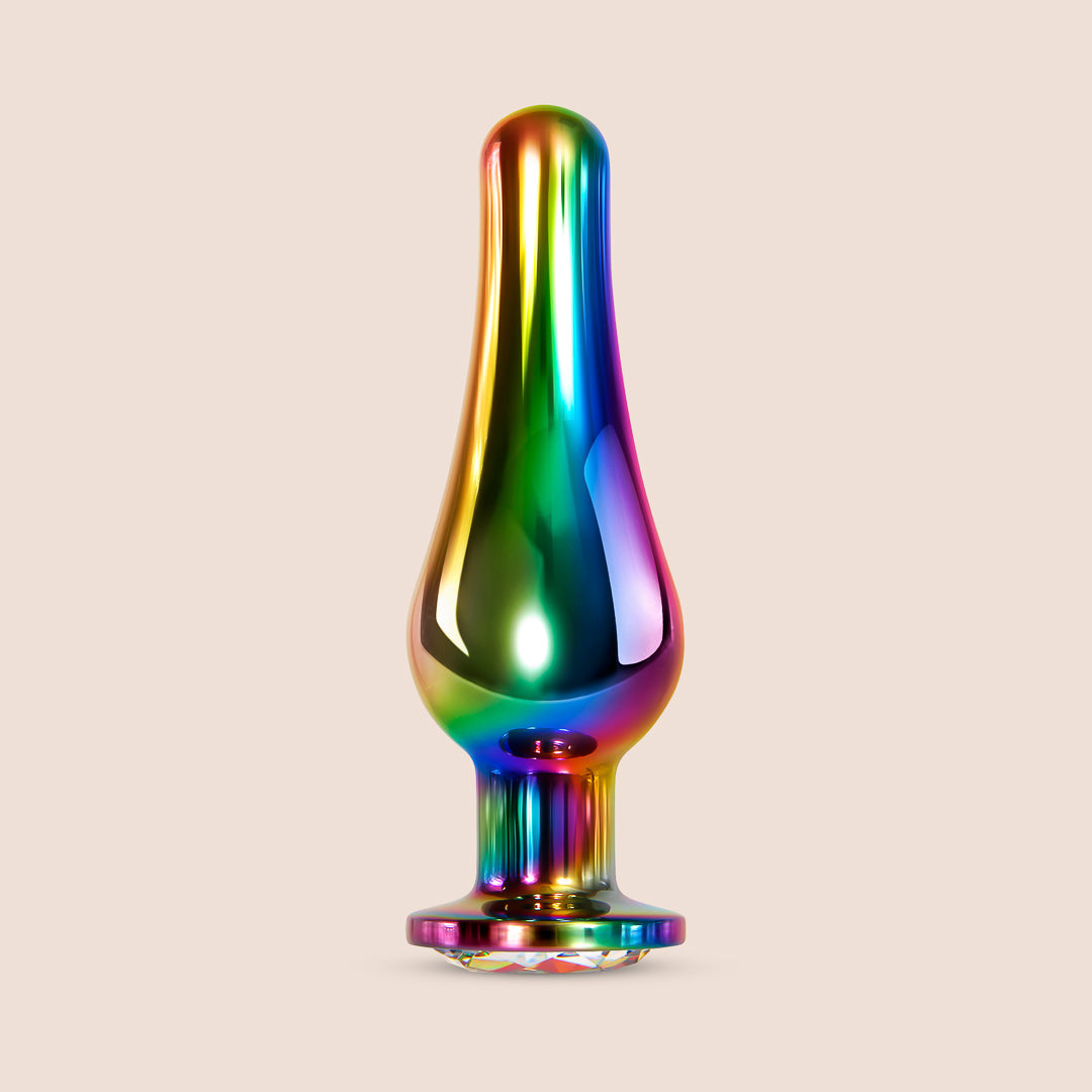 Rainbow Metal Plug Set | 3 piece butt plugs