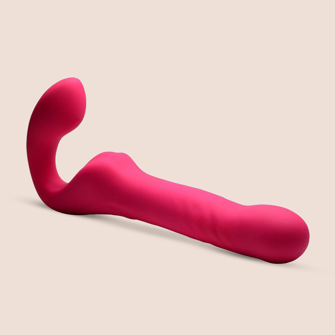 Mighty-Thrust Strapless Strap-on With Remote |  thrusting and vibrating