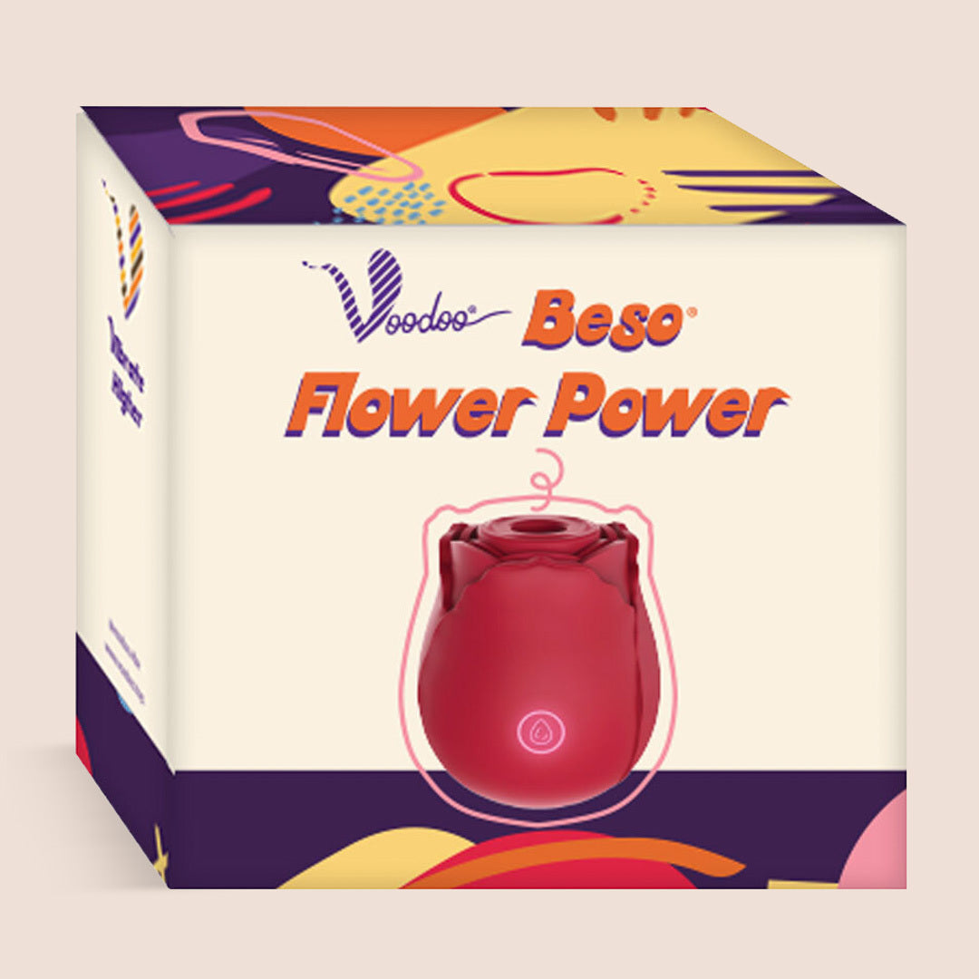 Voodoo Beso "The Rose" Flower Power | vibration, air pulse & suction