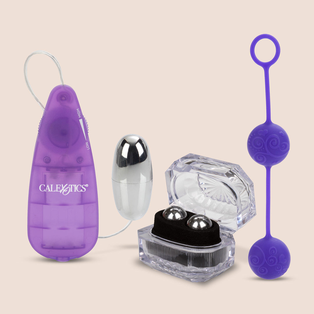 CalExotics Hers Kegel Kit™ | metal balls, egg vibe, silicone balls