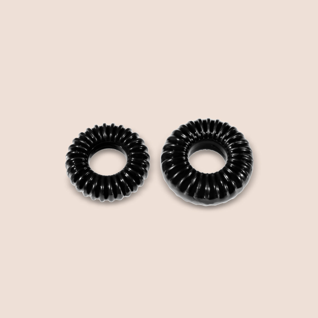 XPLAY® Mixed Pack Ribbed Ring & RR Slim | stretchy ring