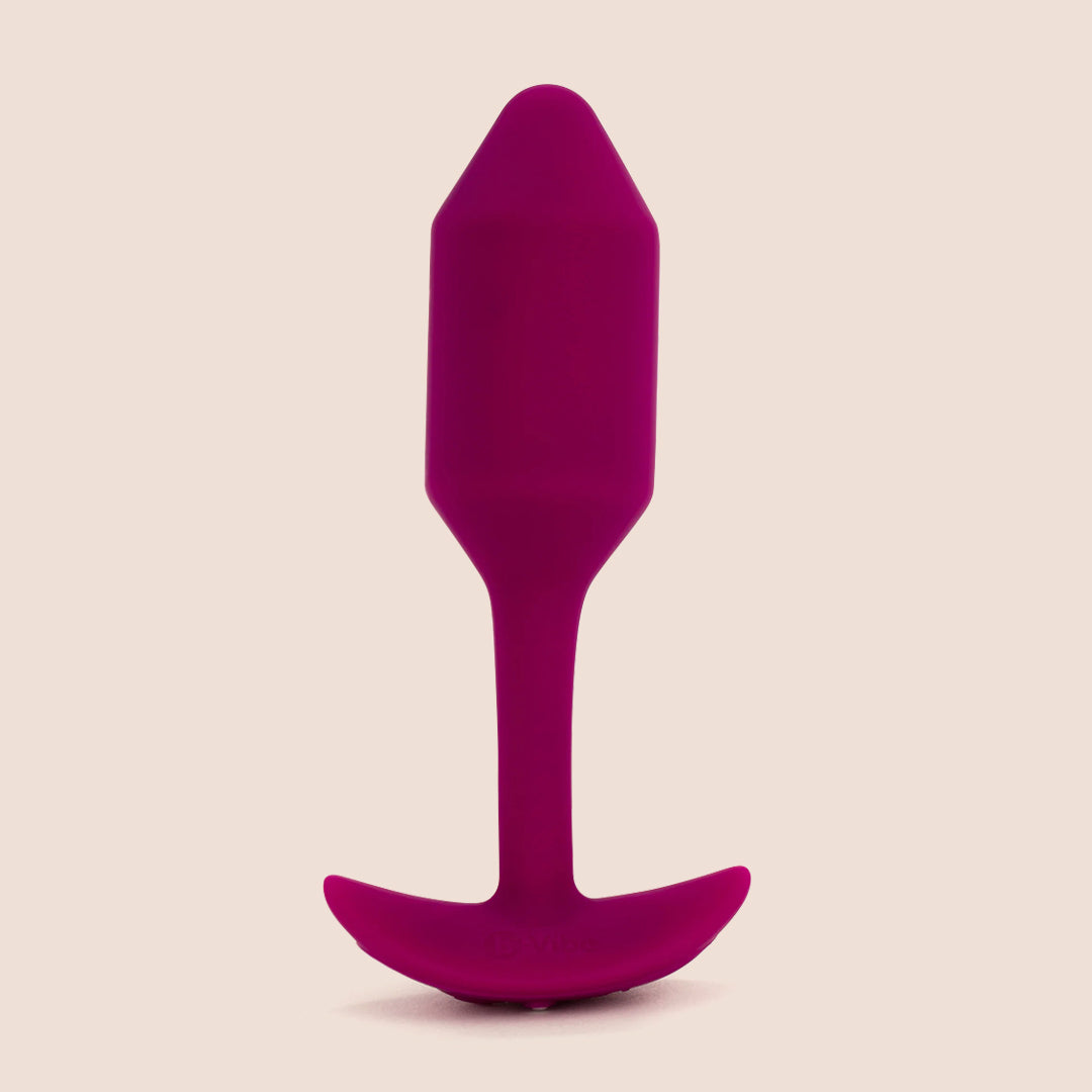 b-Vibe vibrating snug plug 2 | rechargeable vibrating weighted silicone