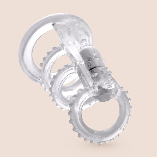 Fantasy X-tensions Vibrating C—ck Cage | super-stretchy textured rings