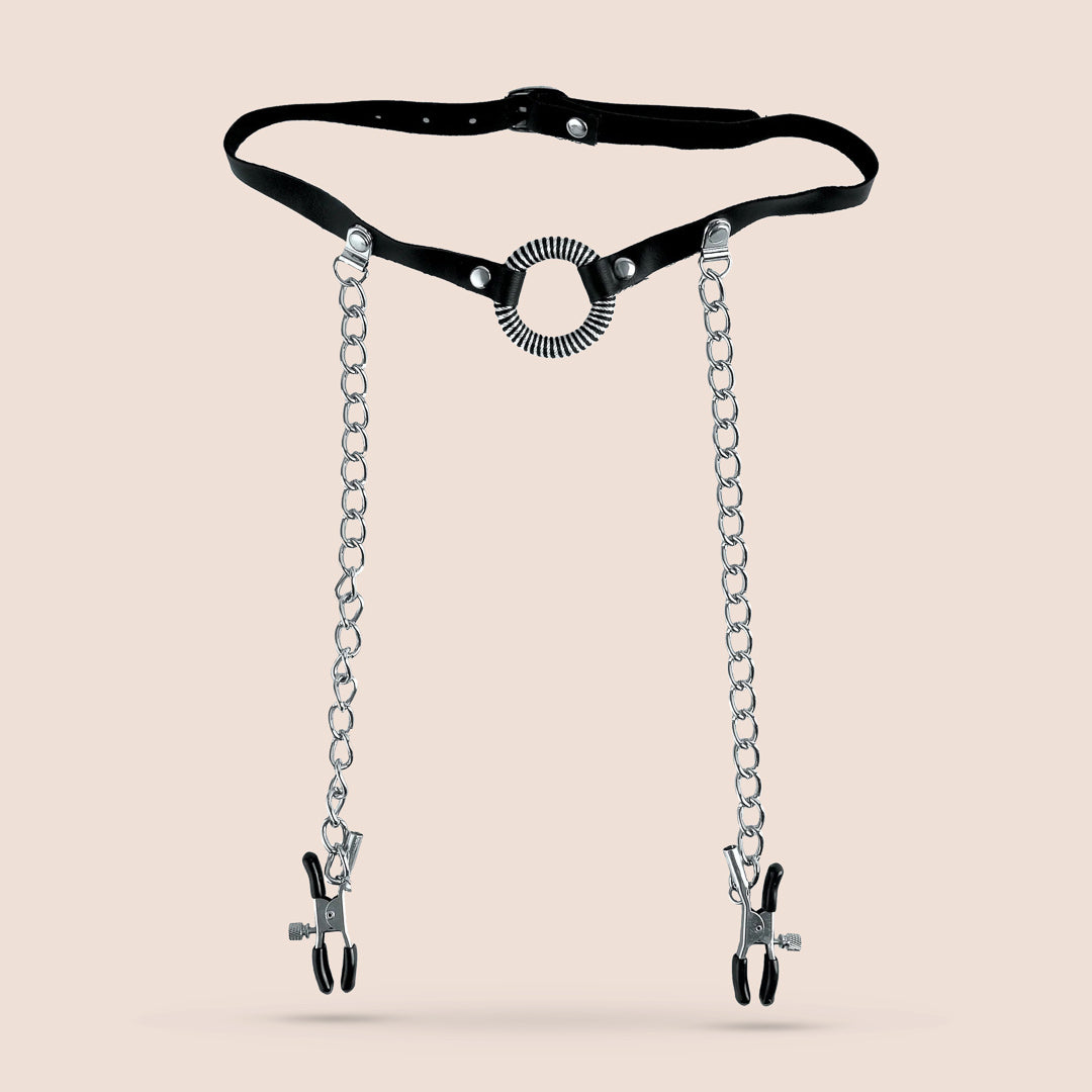 Limited Edition O-Ring Gag & Nipple Clamps (Fetish Fantasy Series)