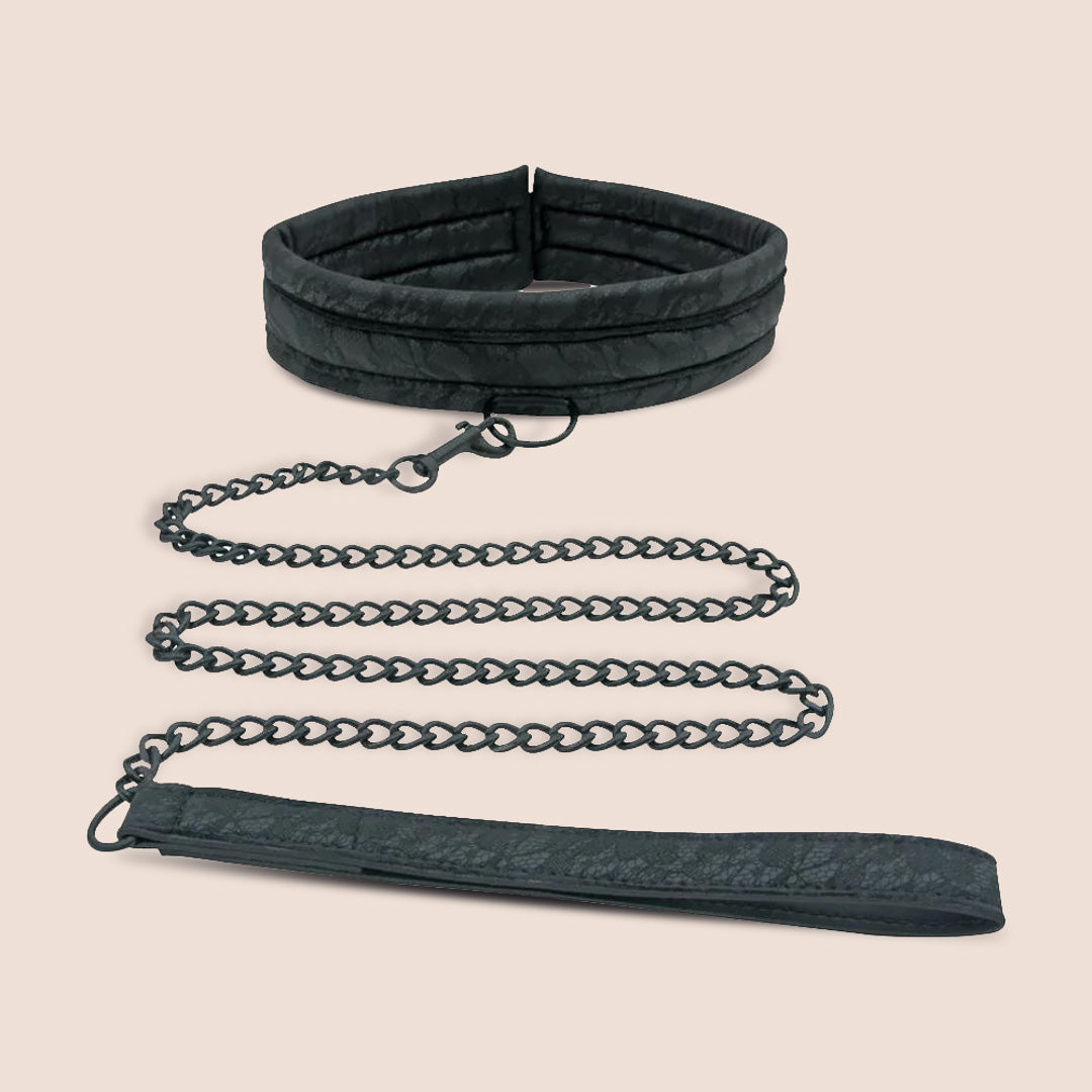 Sincerely, Sportsheets Lace Collar and Leash | soft lace & linked leash