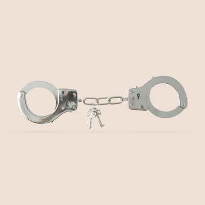 Sportsheets Classic Metal Handcuffs | standard-style with keys