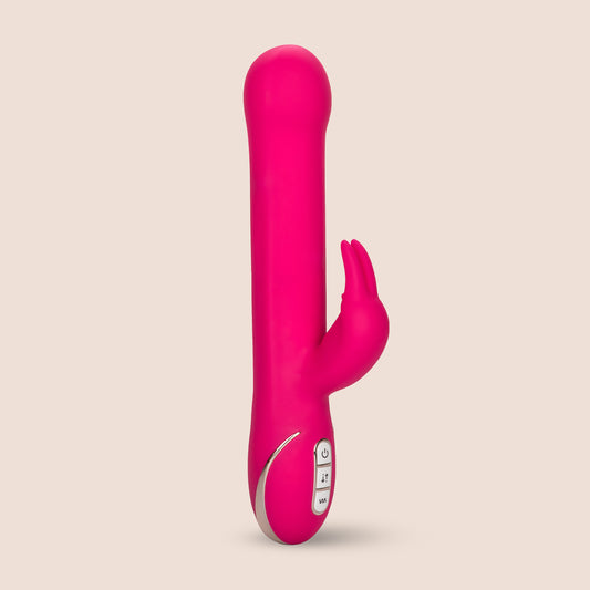 Jack Rabbit® Signature Silicone Beaded Rabbit | vibrations & rolling beads run along the shaft