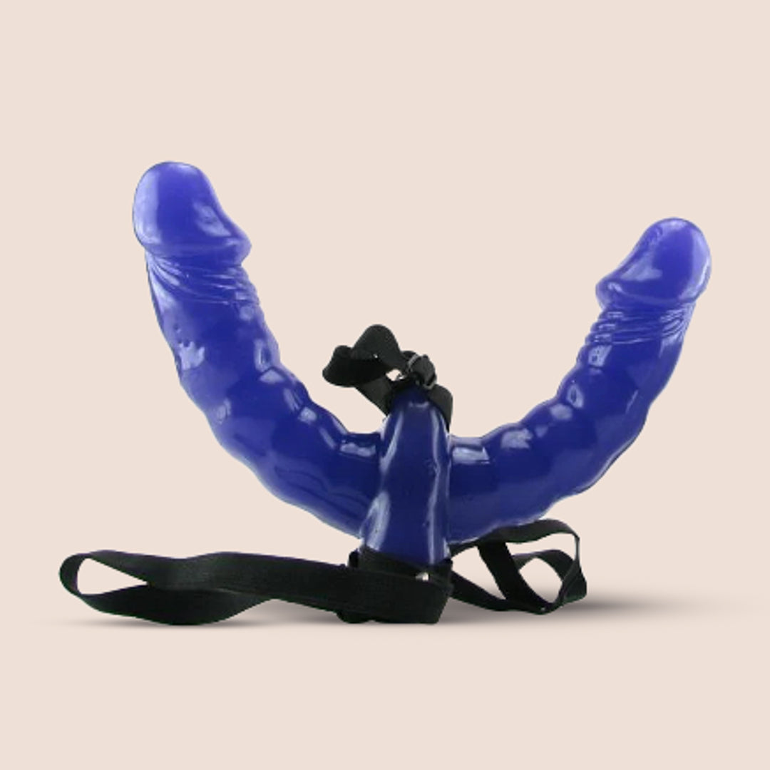 Fetish Fantasy Series Double Delight Strap On | comfortable elastic harness