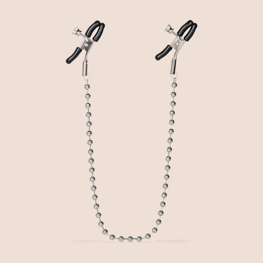 Nipple Play® Beaded Nipple Clamps | adjustable with chain