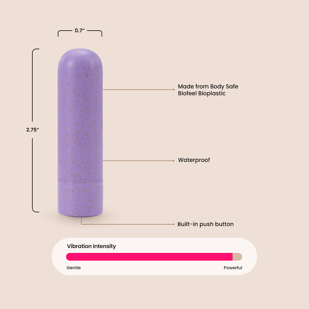 Gaia Eco Rechargeable Bullet | crafted from Biofeel, plant-based material