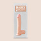 Basix 10" Dong with Suction Cup | flexible and firm dildo
