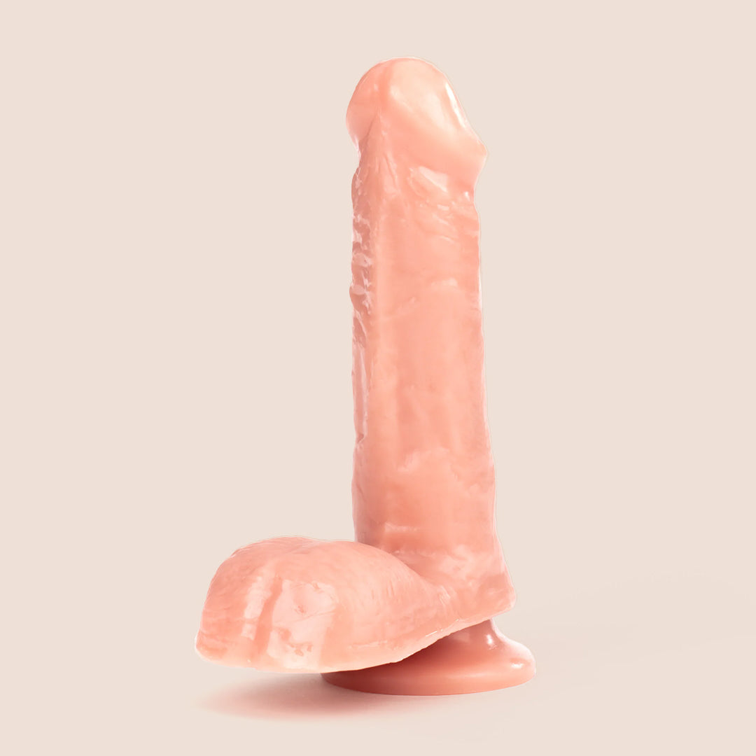 Basix 6" Dong with Suction Cup | flexible and firm dildo