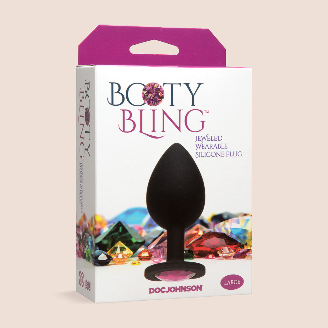 Booty Bling™ Large | jeweled base silicone plug
