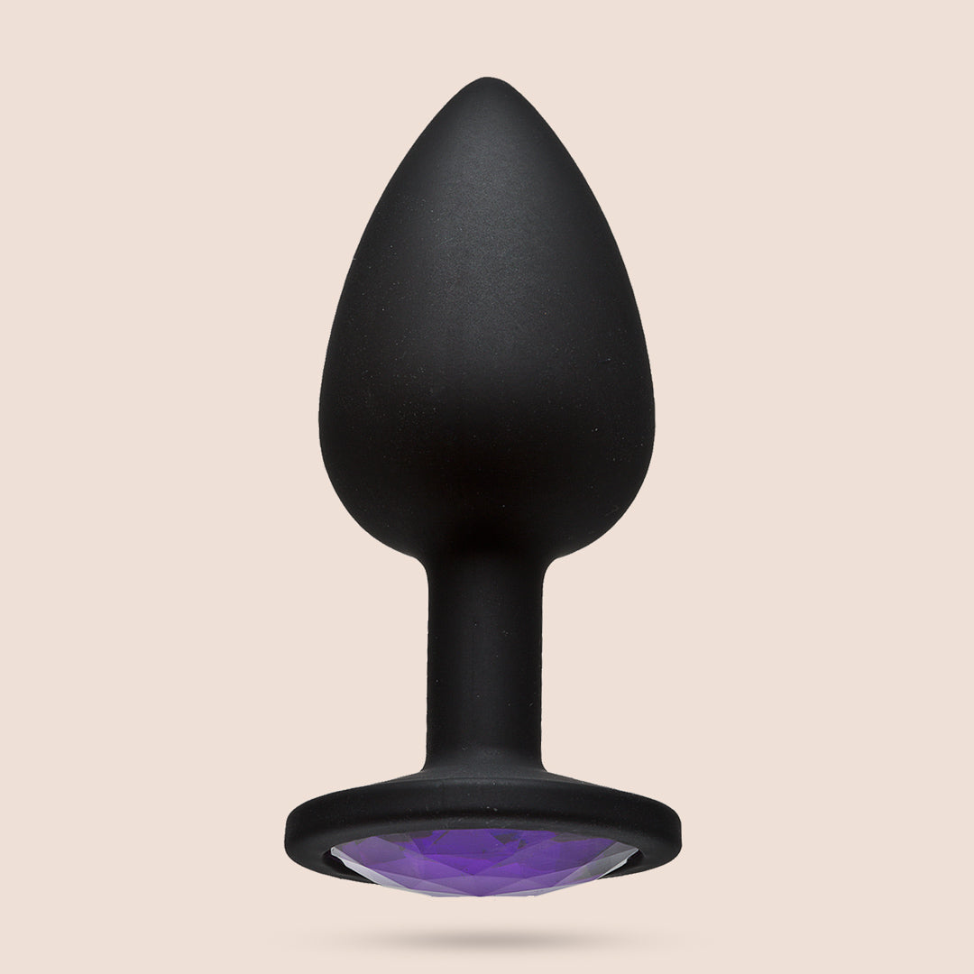 Booty Bling™ Small | jeweled base silicone plug