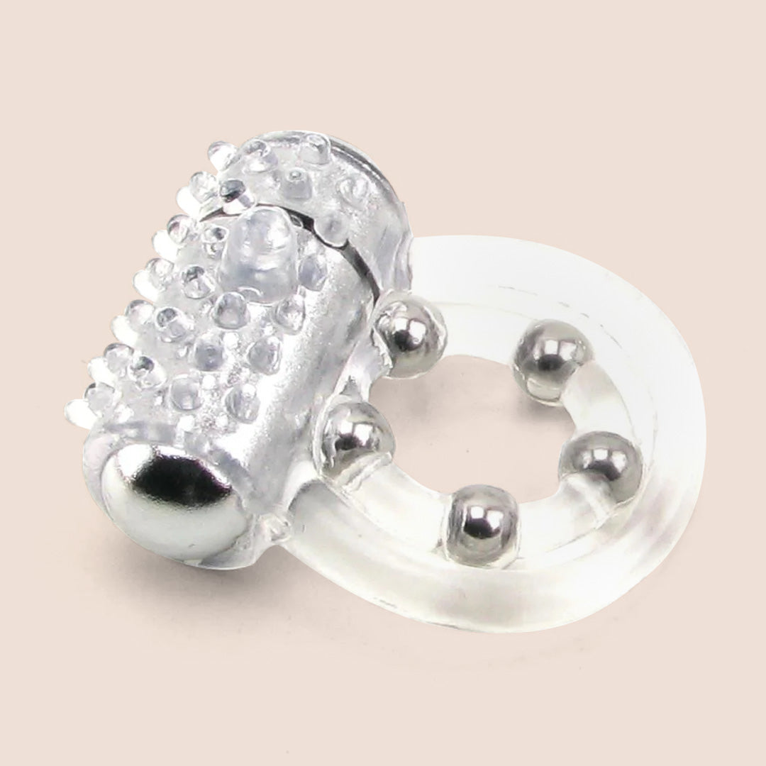 CalExotics 5 Bead Maximus® Ring | vibrating penis ring