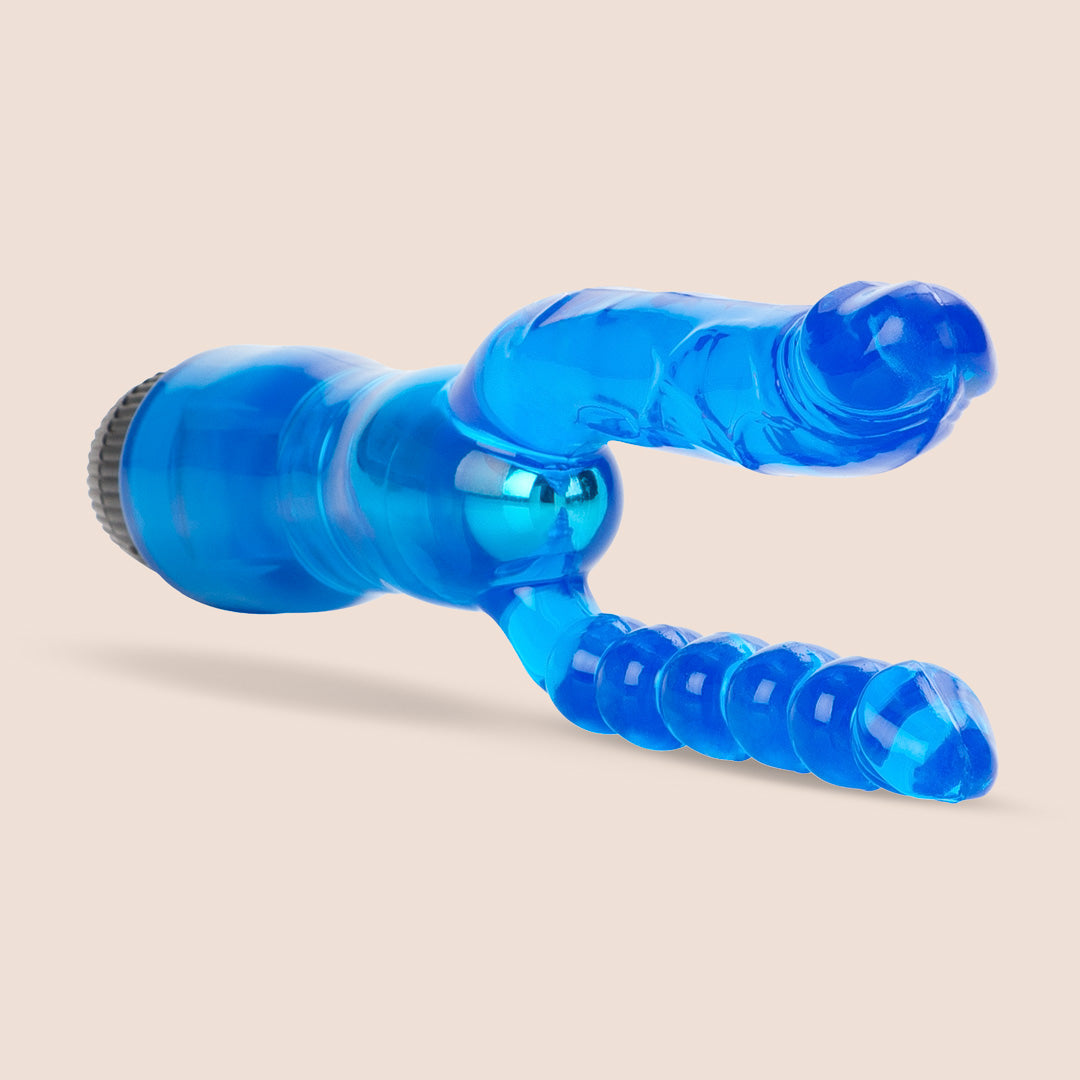 CalExotics Dual Penetrator Vibrator | dual beads & dildo