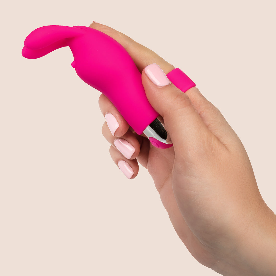 CalExotics Intimate Play™ Rechargeable Finger Bunny | silicone finger vibe