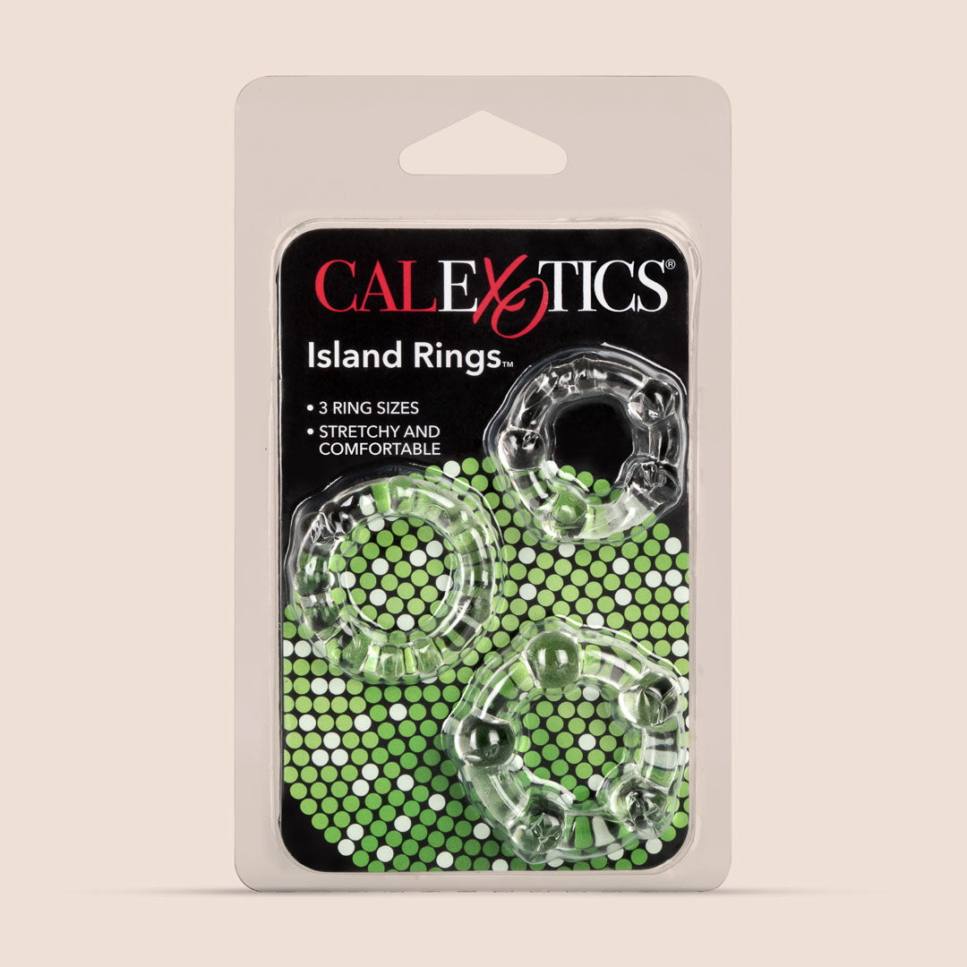 CalExotics Island Rings™ | textured penis rings