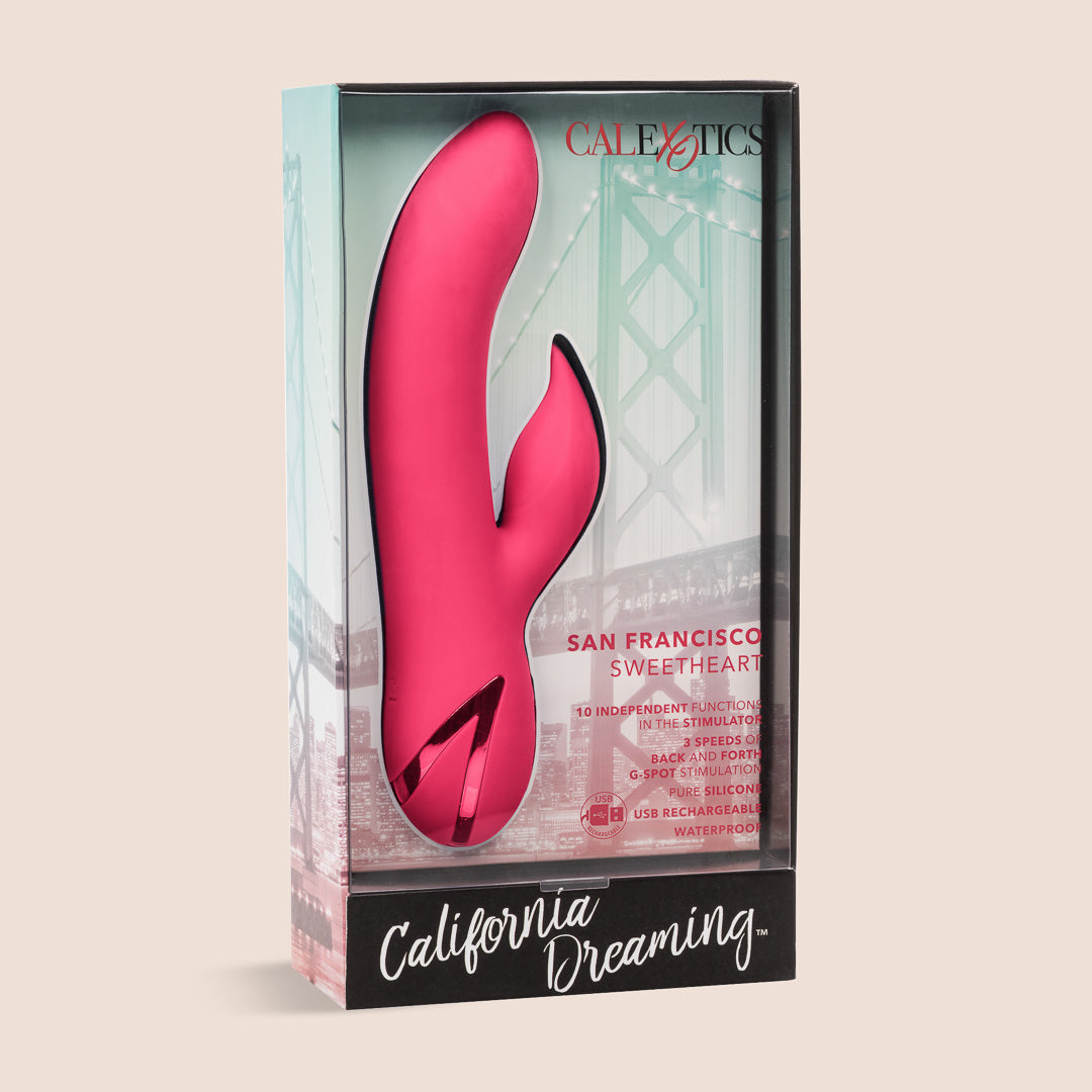 California Dreaming® San Francisco Sweetheart | vibrating & back-and-forth g-spot massager