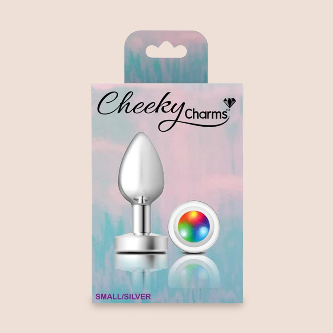 Cheeky Charms Silver Light Up Plug | lightweight metal booty jewelry