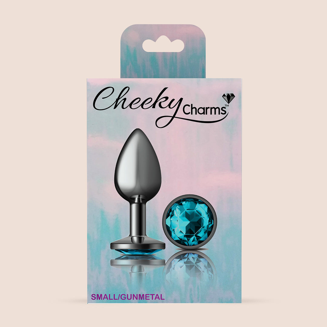 Cheeky Charms Gunmetal Round Plug | lightweight metal booty jewelry