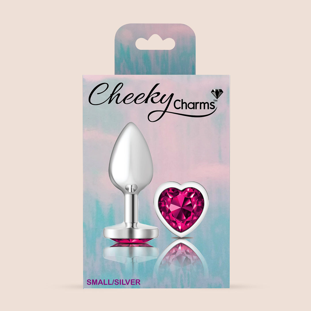 Cheeky Charms Silver Heart Plug | lightweight metal booty jewelry