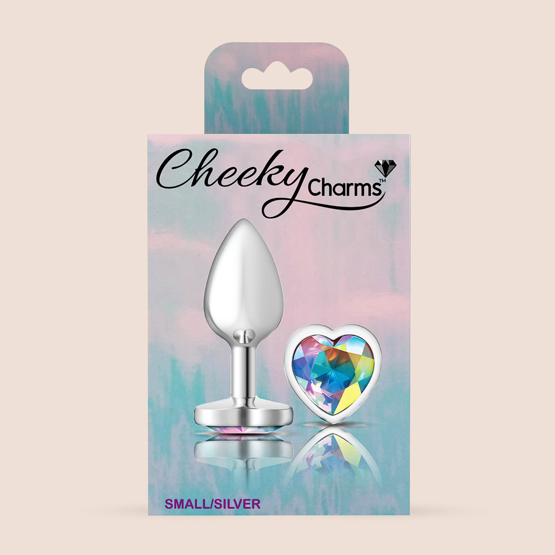 Cheeky Charms Silver Heart Plug | lightweight metal booty jewelry