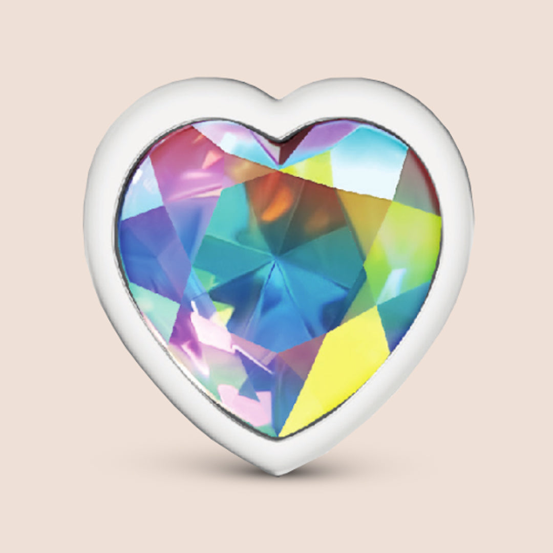 Cheeky Charms Silver Heart Plug | lightweight metal booty jewelry