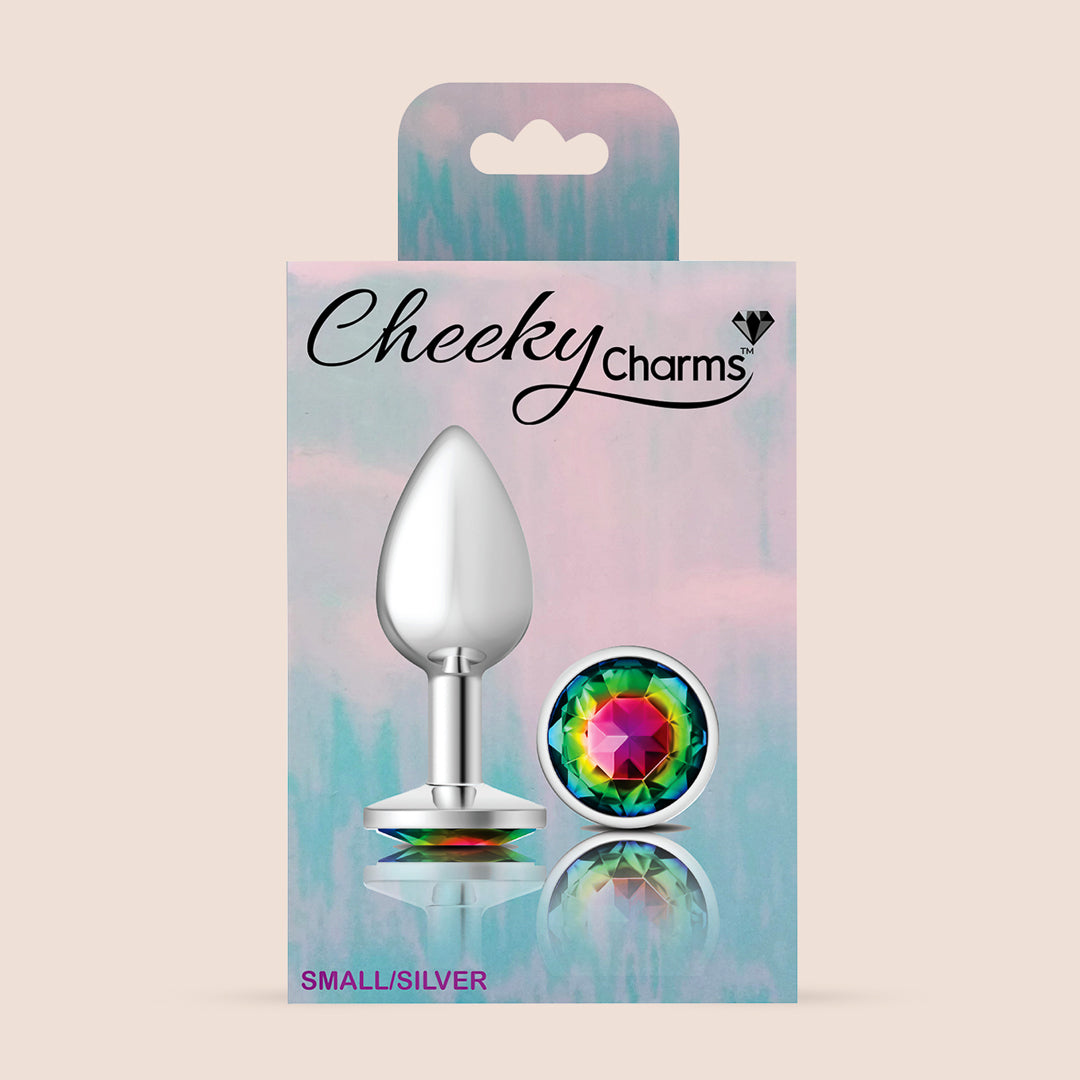 Cheeky Charms Silver Round Plug | lightweight metal booty jewelry