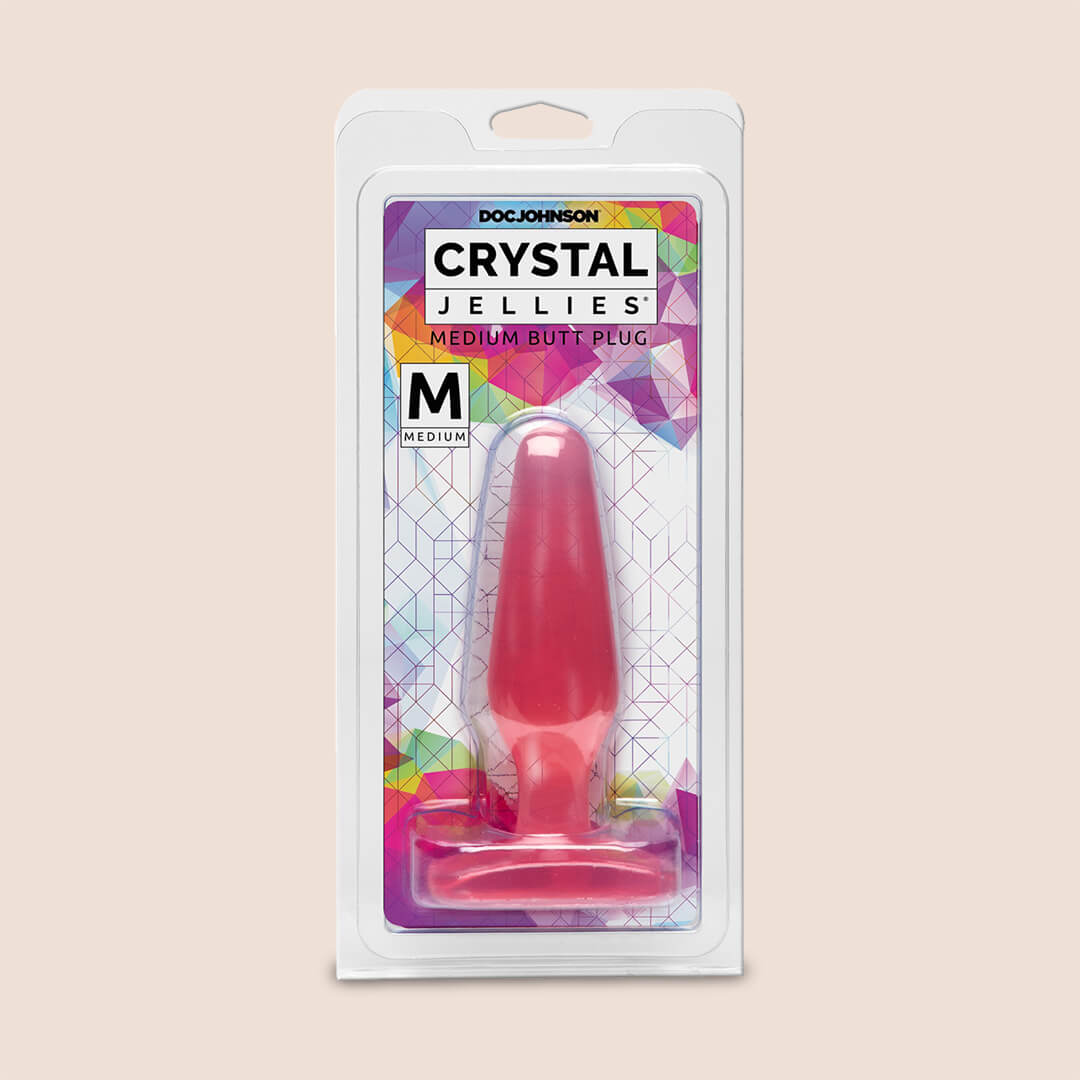 Crystal Jellies® Medium Butt Plug | 5" flexible anal plug