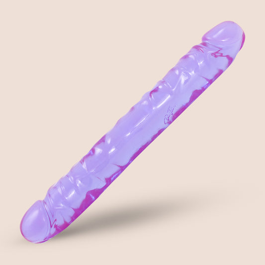 Crystal Jellies® 12" Jr. Double Dong | firm and flexible dildo