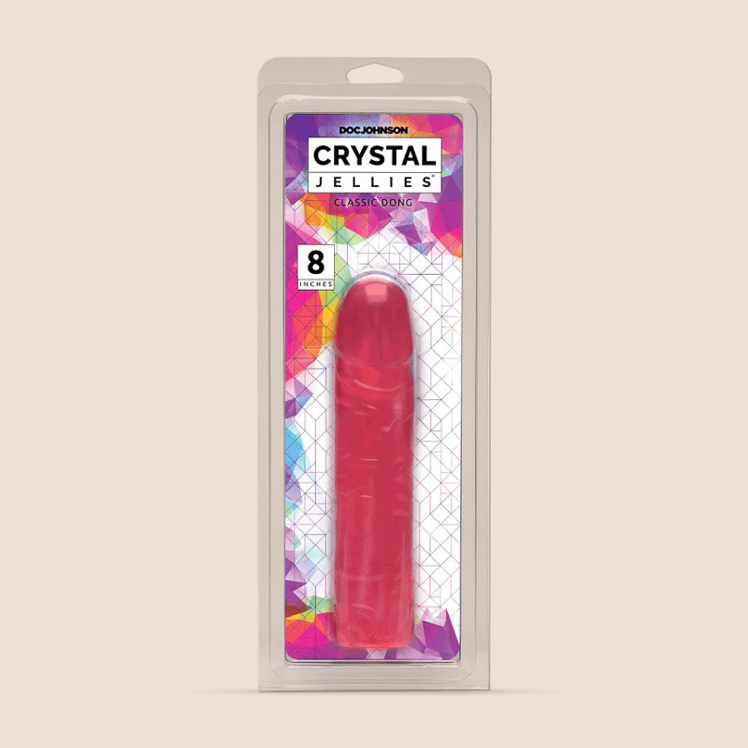 Crystal Jellies 8 Inch Classic Dong | firm and flexible dildo simplipleasures.com Crystal Jellies 8 Inch Classic Dong | firm and flexible dildo simplipleasures.com