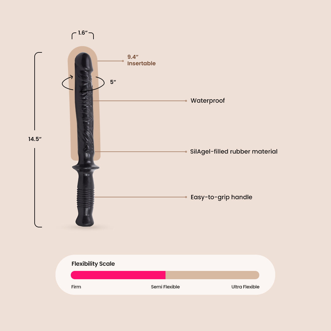 Classic The Man Handler 10" | dildo with handle