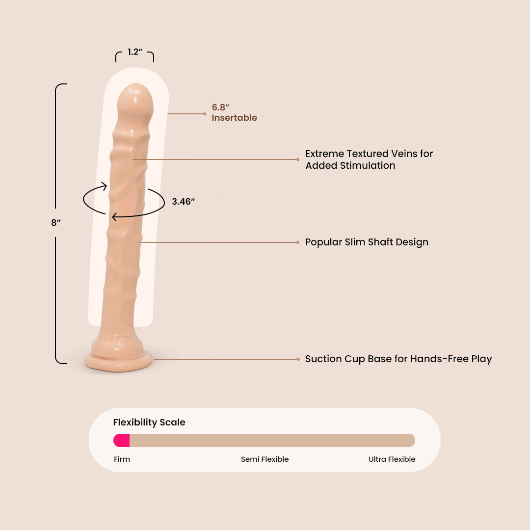 Raging Hard-Ons Slimline 8 Inch Dildo