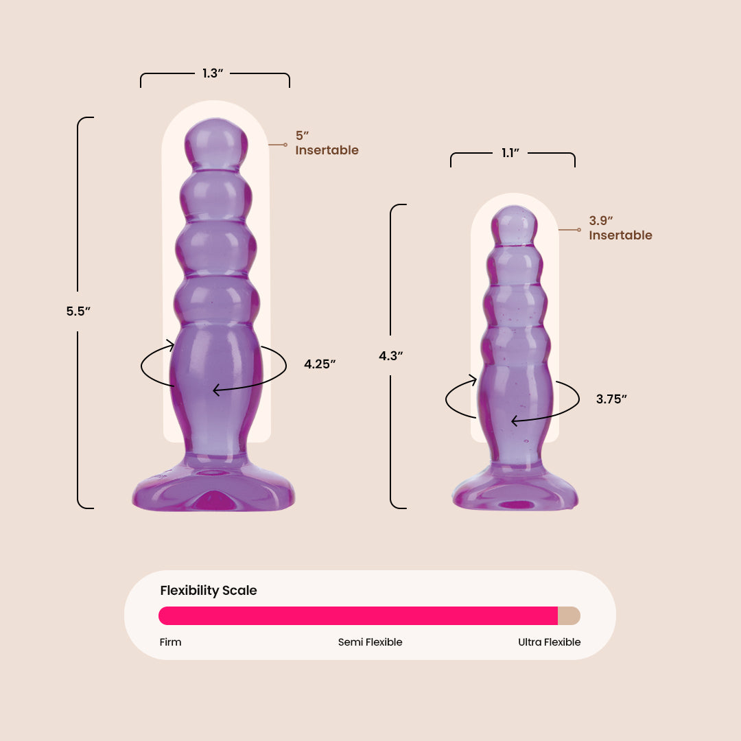 Crystal Jellies® Anal Delight Trainer Kit | plug set