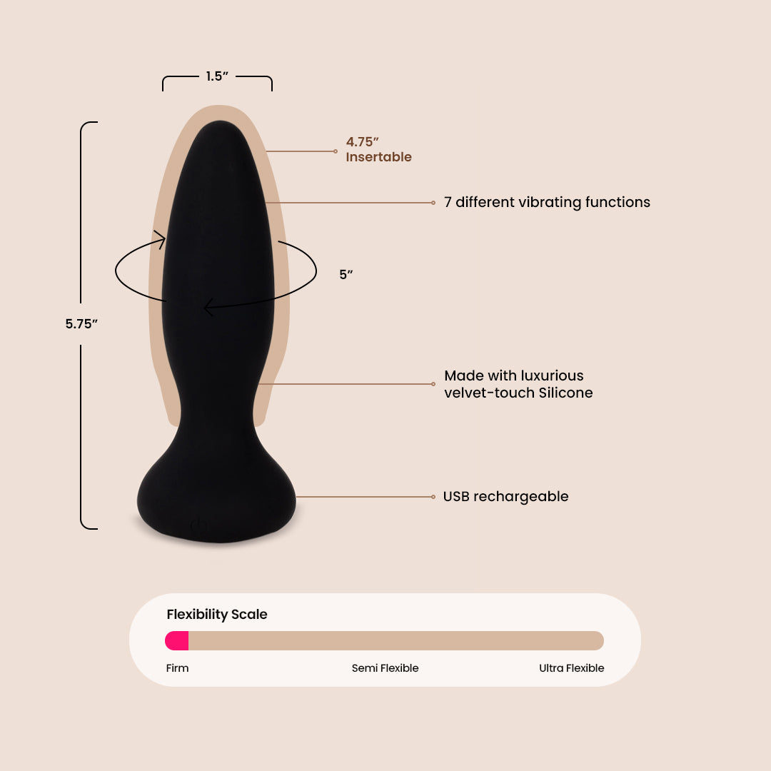 A-Play - Rimmer Experienced | rechargeable silicone anal plug with remote