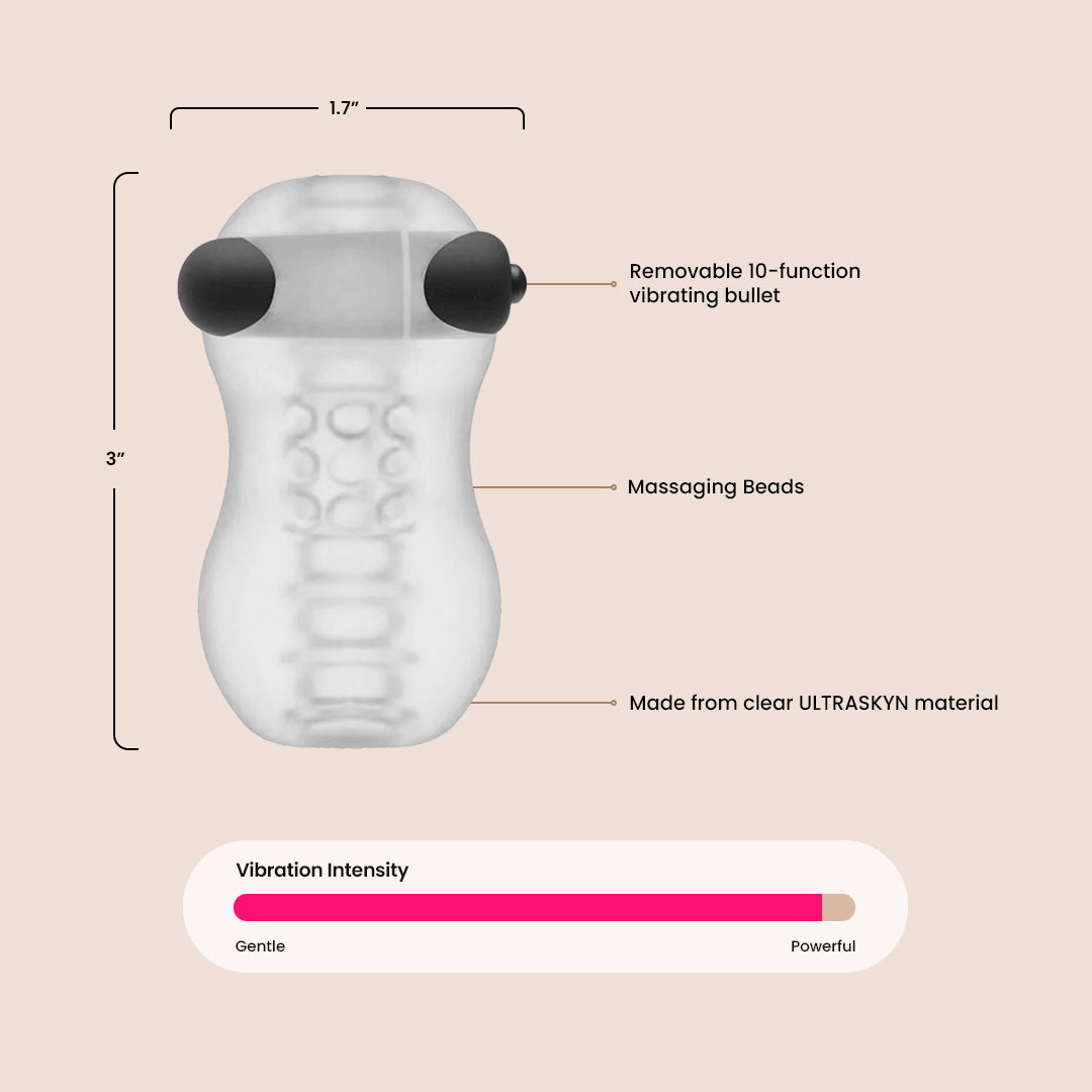 GoodHead Vibrating Helping Head Pro | vibrating masturbator and oral aid