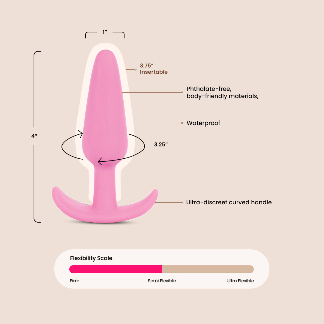 Mood Naughty | 3.5" silicone butt plug