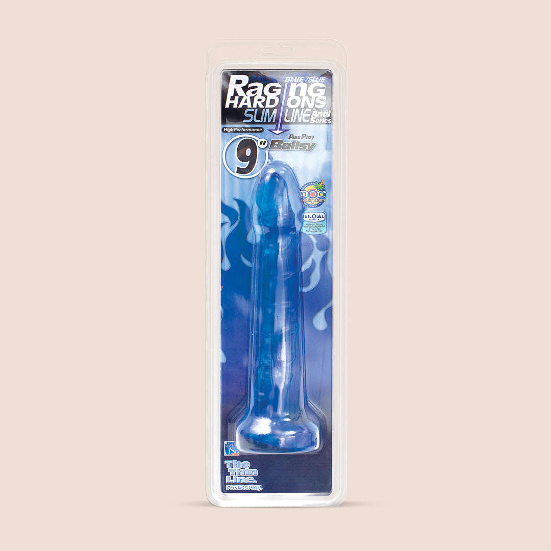 Raging Hard-Ons Slimline Series Ballsy | 9" dildo with suction