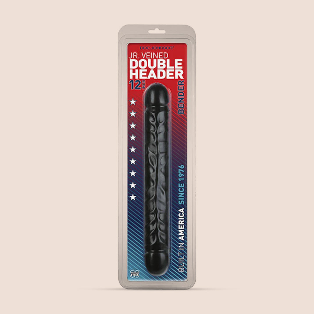 Doc Johnson Jr. Veined Double Header - 12" - Bender | bendable dildo