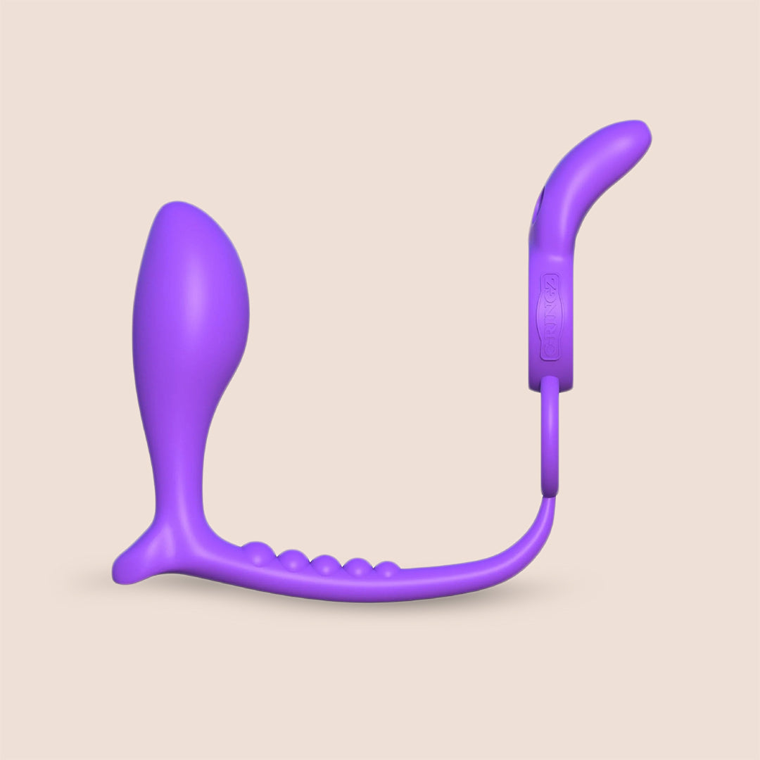 Fantasy C-Ringz Ass-Gasm Vibrating Rabbit | vibrating plug with vibrating c-ring - remote