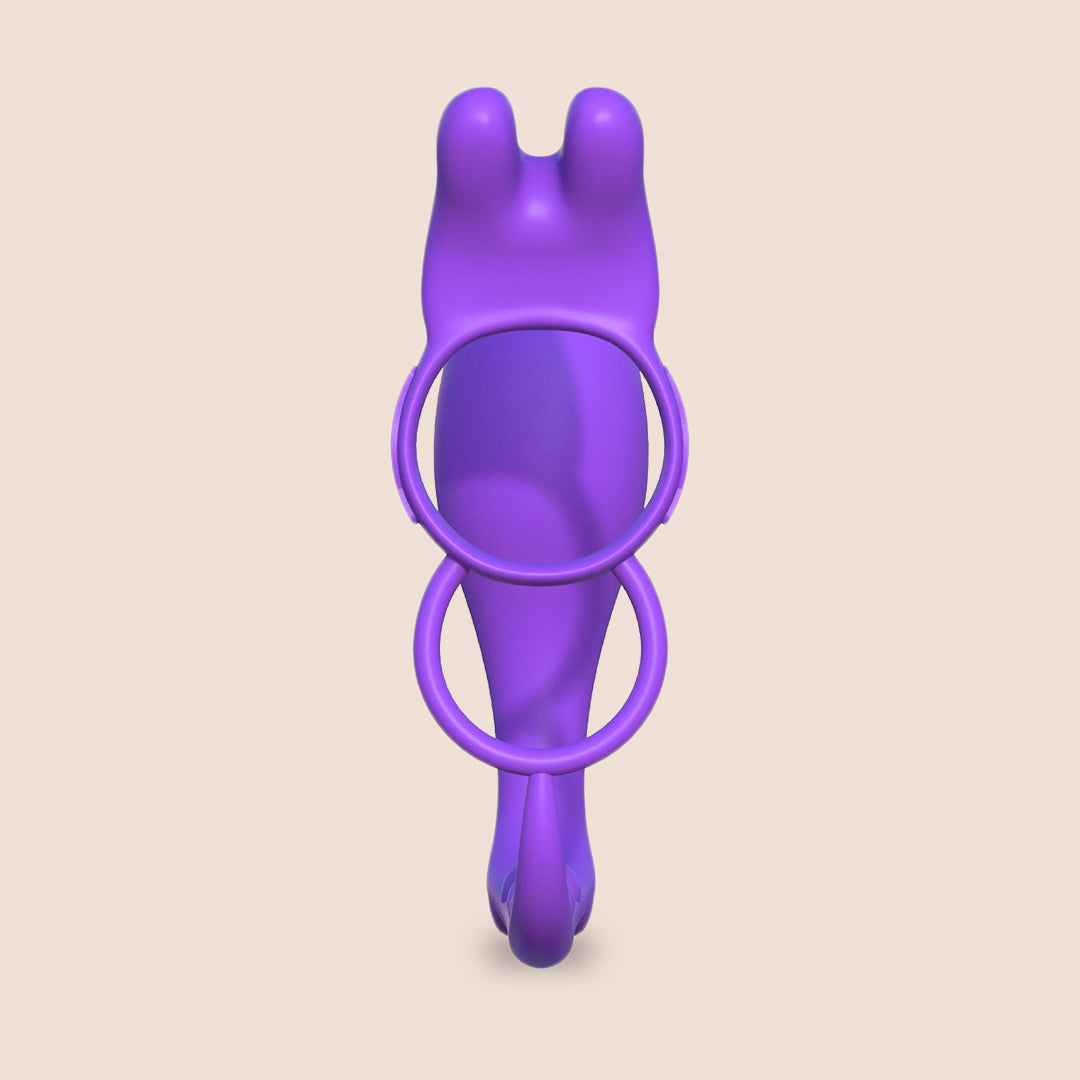 Fantasy C-Ringz Ass-Gasm Vibrating Rabbit | vibrating plug with vibrating c-ring - remote