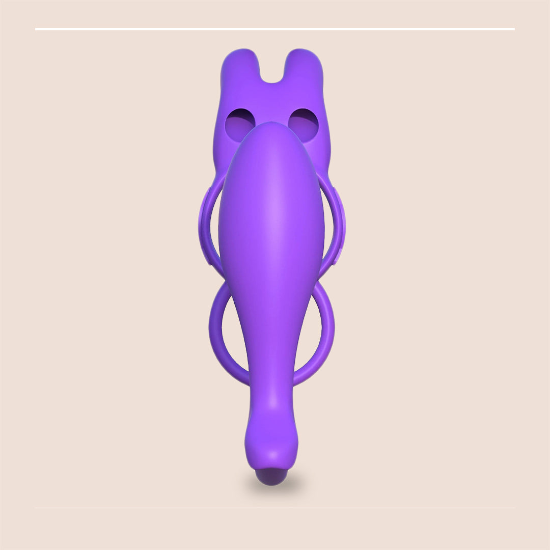 Fantasy C-Ringz Ass-Gasm Vibrating Rabbit | vibrating plug with vibrating c-ring - remote