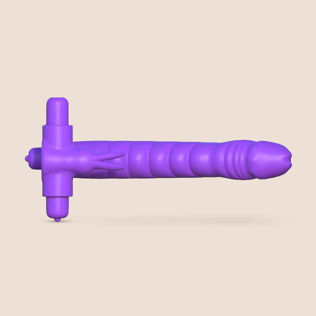 Fantasy C-Ringz Silicone Double Penetrator Rabbit | with 2 removable bullets