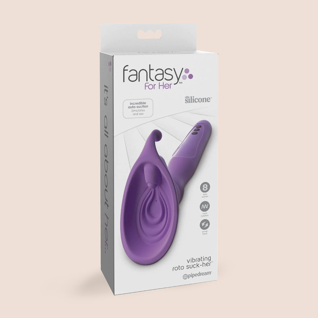 Fantasy For Her Vibrating Roto Suck-Her | silicone, suction & vibration