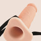Fantasy X-tensions Silicone Hollow Extension | 8" textured strap on extension