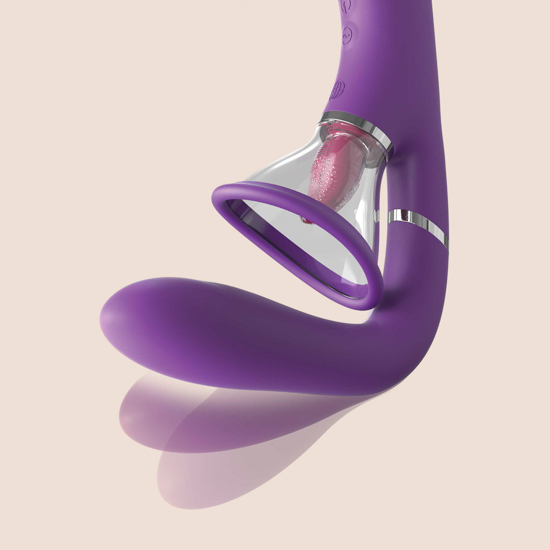 Fantasy for Her Ultimate Pleasure Pro | tongue and g-spot stimulation, vibration, and suction
