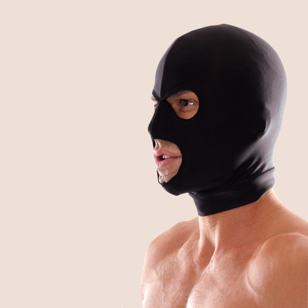 Fetish Fantasy Soft Spandex 3 Hole Hood