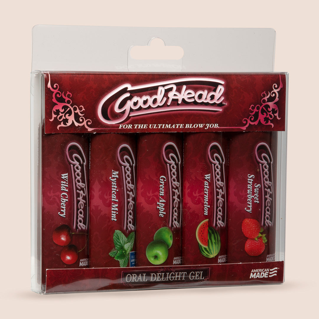 Goodhead™ Oral Delight Gel - Multi 5-Pack | edible blow job enhancer